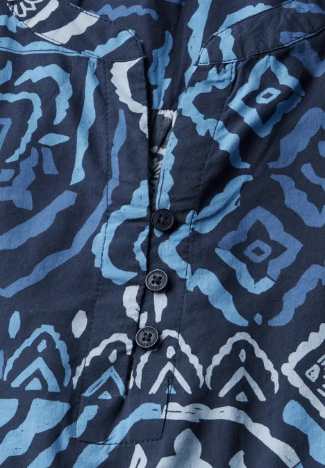 Bedruckte Bluse universal blue
