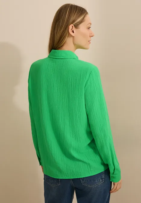 Strukturbluse iced neon green