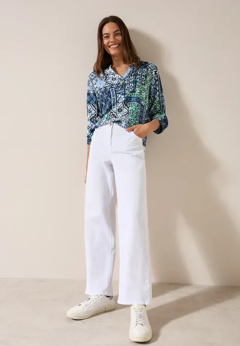 Bedruckte Bluse universal blue