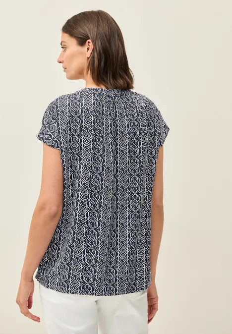 Gemustertes Blusenshirt universal blue