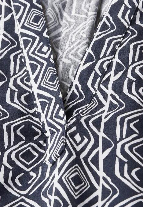 Gemustertes Blusenshirt universal blue