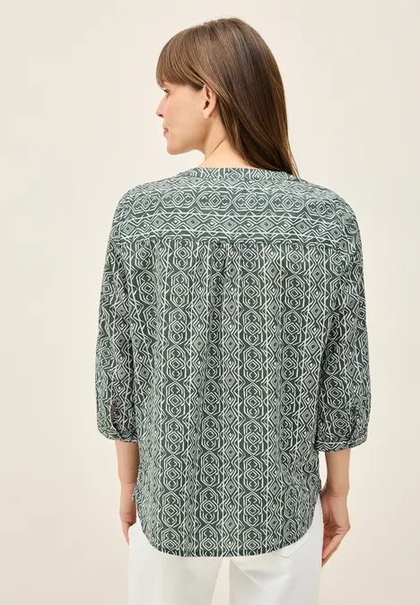 Gemusterte Tunika balmy khaki