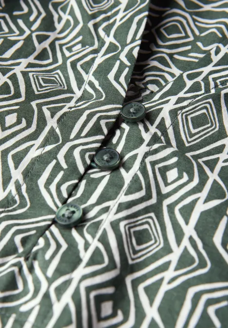 Gemusterte Tunika balmy khaki