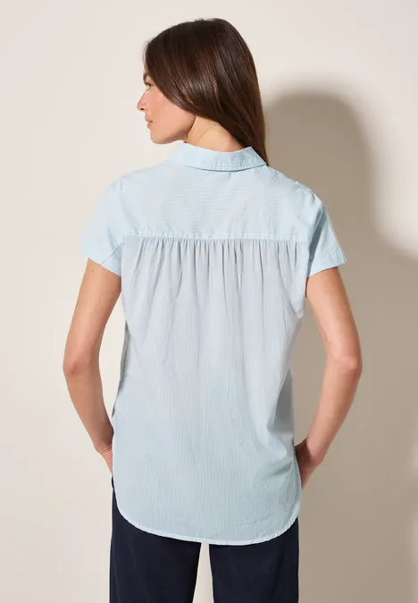 Gestreifte Hemdbluse pastel blue