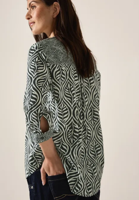 Muster-Mix Bluse slate khaki