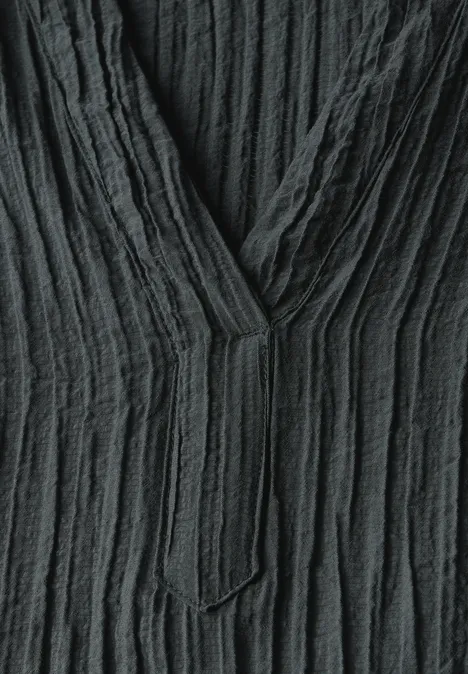 Strukturbluse slate khaki