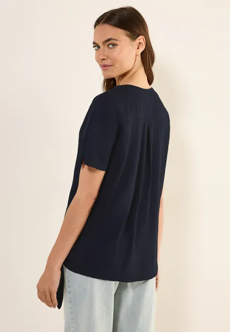 Blusenshirt mit Knoten universal blue