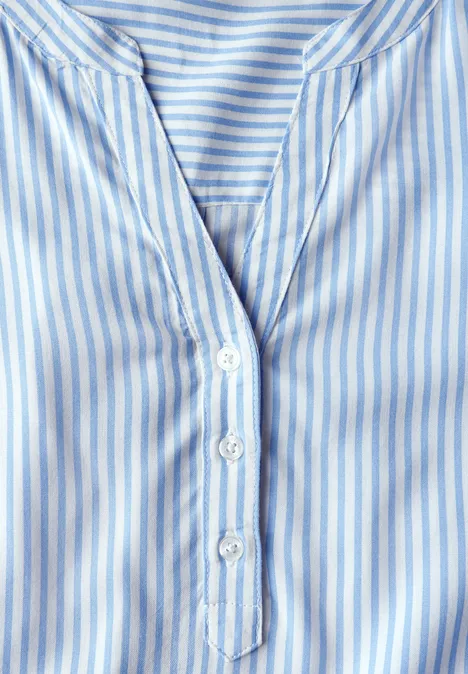 Gestreifte Kurzarmbluse blouse blue