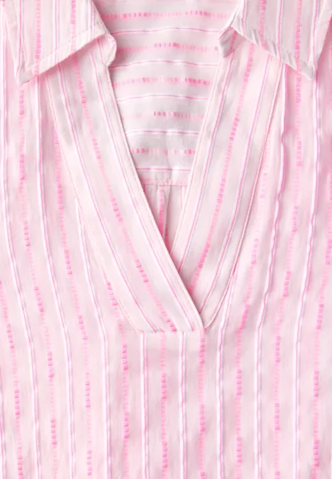 Gestreifte Bluse vanilla white