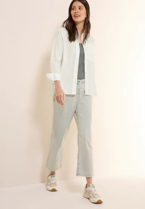 Sommerliche Hemdbluse vanilla white