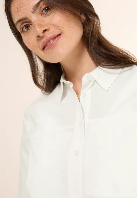Sommerliche Hemdbluse vanilla white