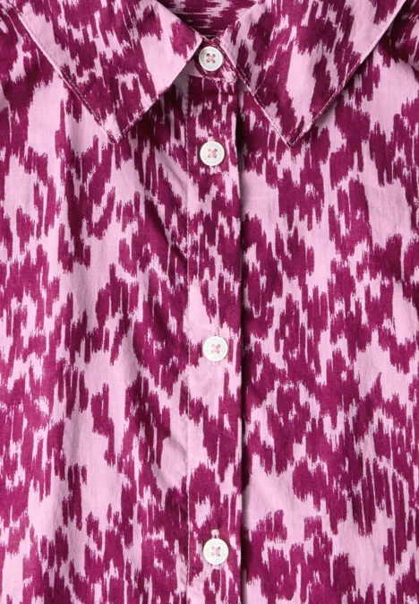 Bluse mit Minimal Print cherry blossom pink