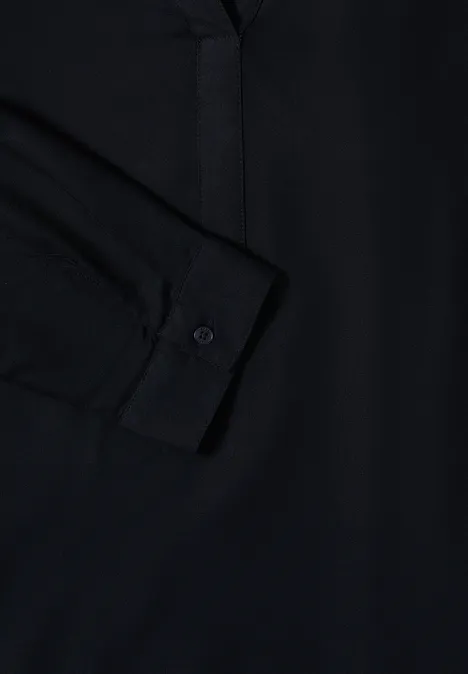 Blouse in effen kleur urban dark blue