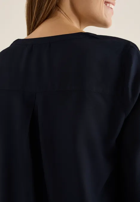 Blouse in effen kleur urban dark blue