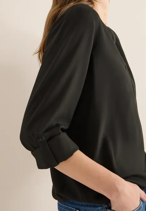 Blouse en couleur unie raw khaki Blouse en couleur unie raw khaki