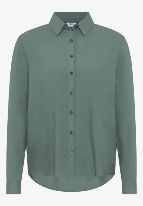 Chemisier en couleur unie jewel green