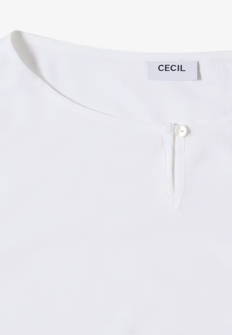 Bluse in Unifarbe White