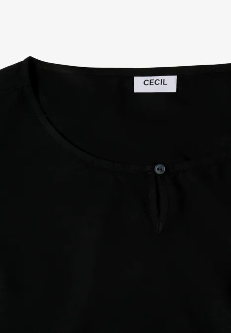 Bluse in Unifarbe Black