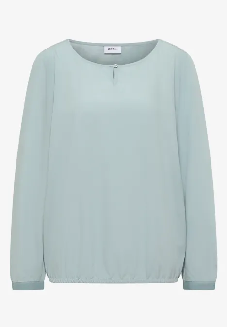 Blouse in effen kleur light mint blue
