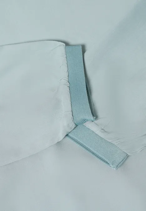 Blouse in effen kleur light mint blue