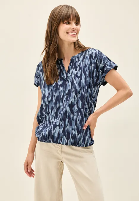 Gemusterte Tunika urban navy blue