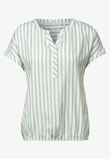 Gestreiftes Blusenshirt vanilla white