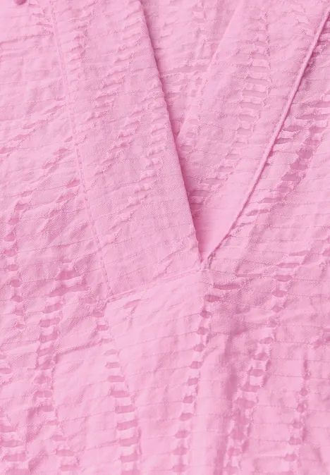Blusenshirt mit Struktur cherry blossom pink