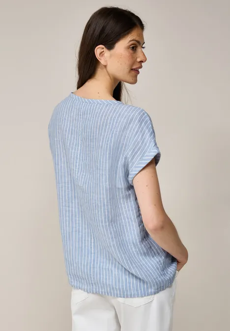 Blusenshirt aus Leinen chambray forever blue