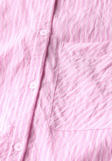 Gestreifte Hemdbluse cherry blossom pink