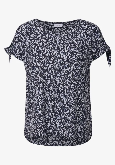 Gemustertes Blusenshirt urban dark blue