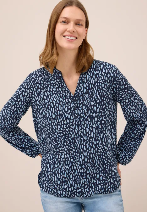 Gemusterte Tunika urban dark blue