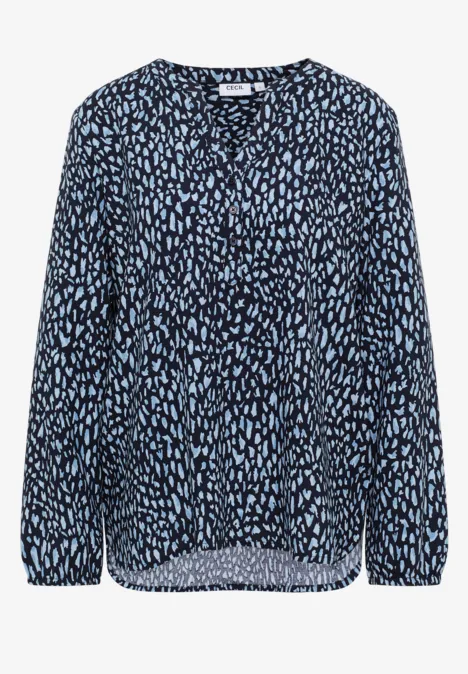 Gemusterte Tunika urban dark blue
