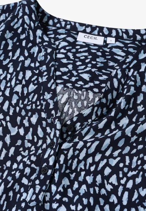 Gemusterte Tunika urban dark blue
