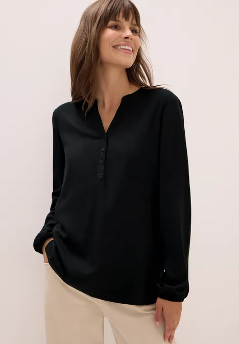 Tunika in Unifarbe Black