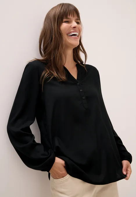 Tunika in Unifarbe Black
