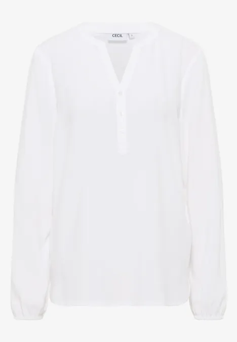 Tunika in Unifarbe vanilla white