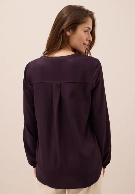 Tunika in Unifarbe eggplant red
