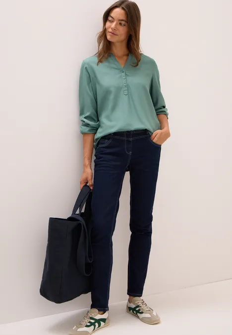 Tunika in Unifarbe jewel green