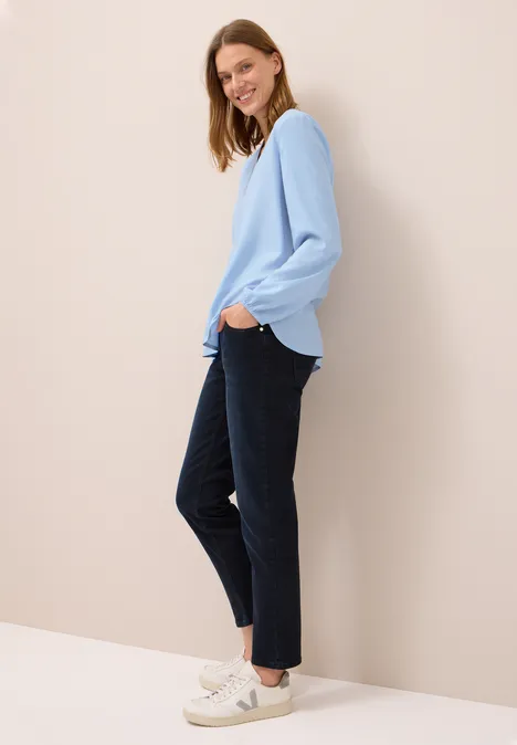 Tuniek in effen kleur mountain blue