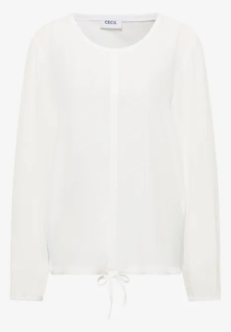 Bluse mit Tunnelzug White