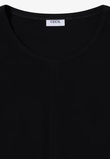 Bluse mit Tunnelzug Black