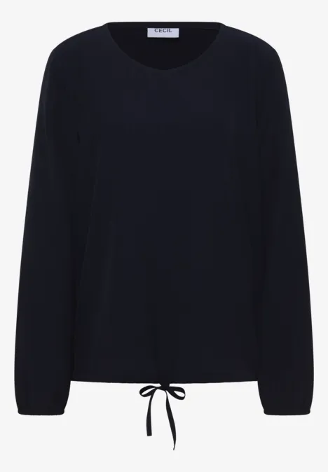 Bluse mit Tunnelzug urban dark blue