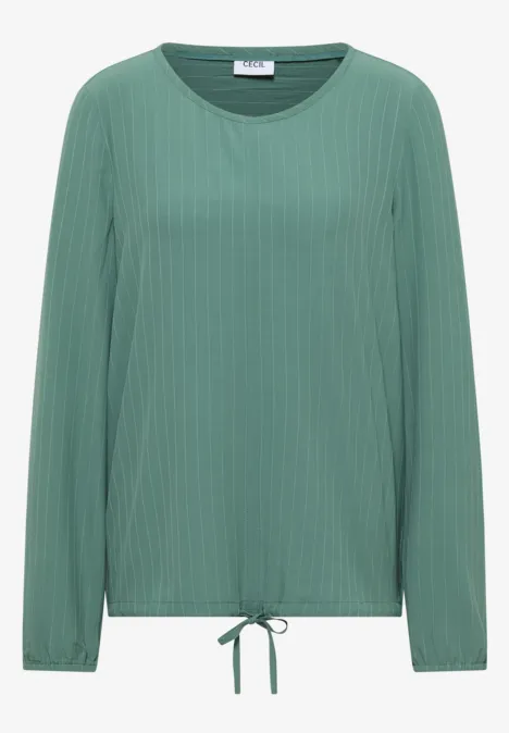 Bluse mit Tunnelzug jewel green