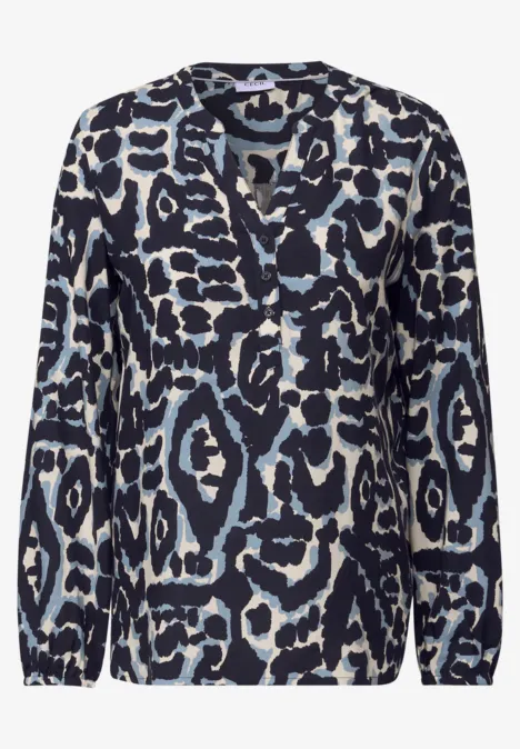 Gemusterte Tunika urban dark blue