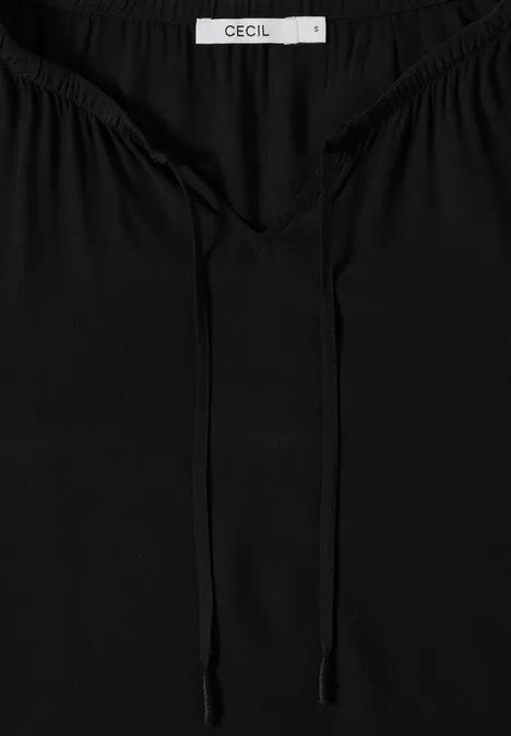 Crepe Bluse Black