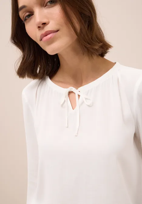 Crepe Bluse vanilla white
