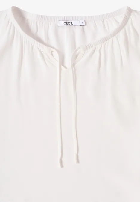 Crepe Bluse vanilla white