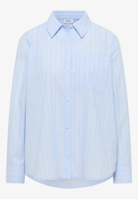 Chemisier à rayures light sky blue