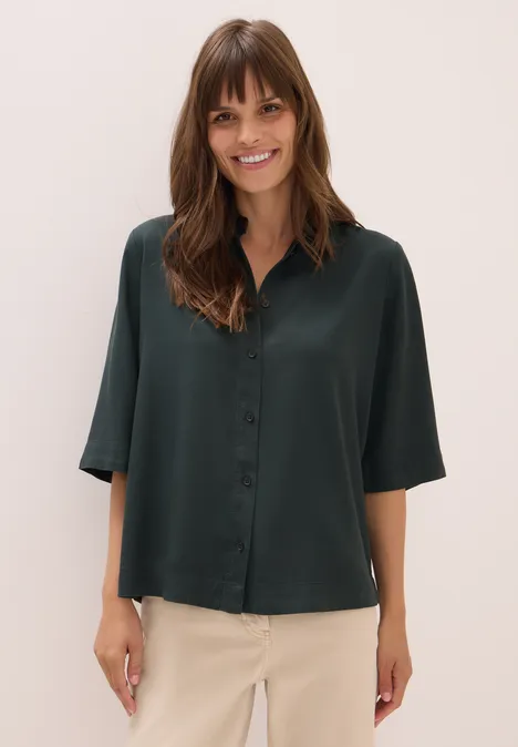 Lyocell Hemdbluse ink green