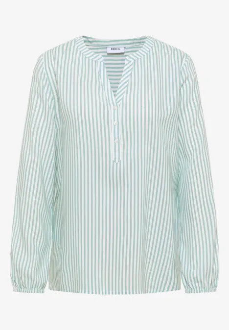 Gestreifte Tunika jewel green